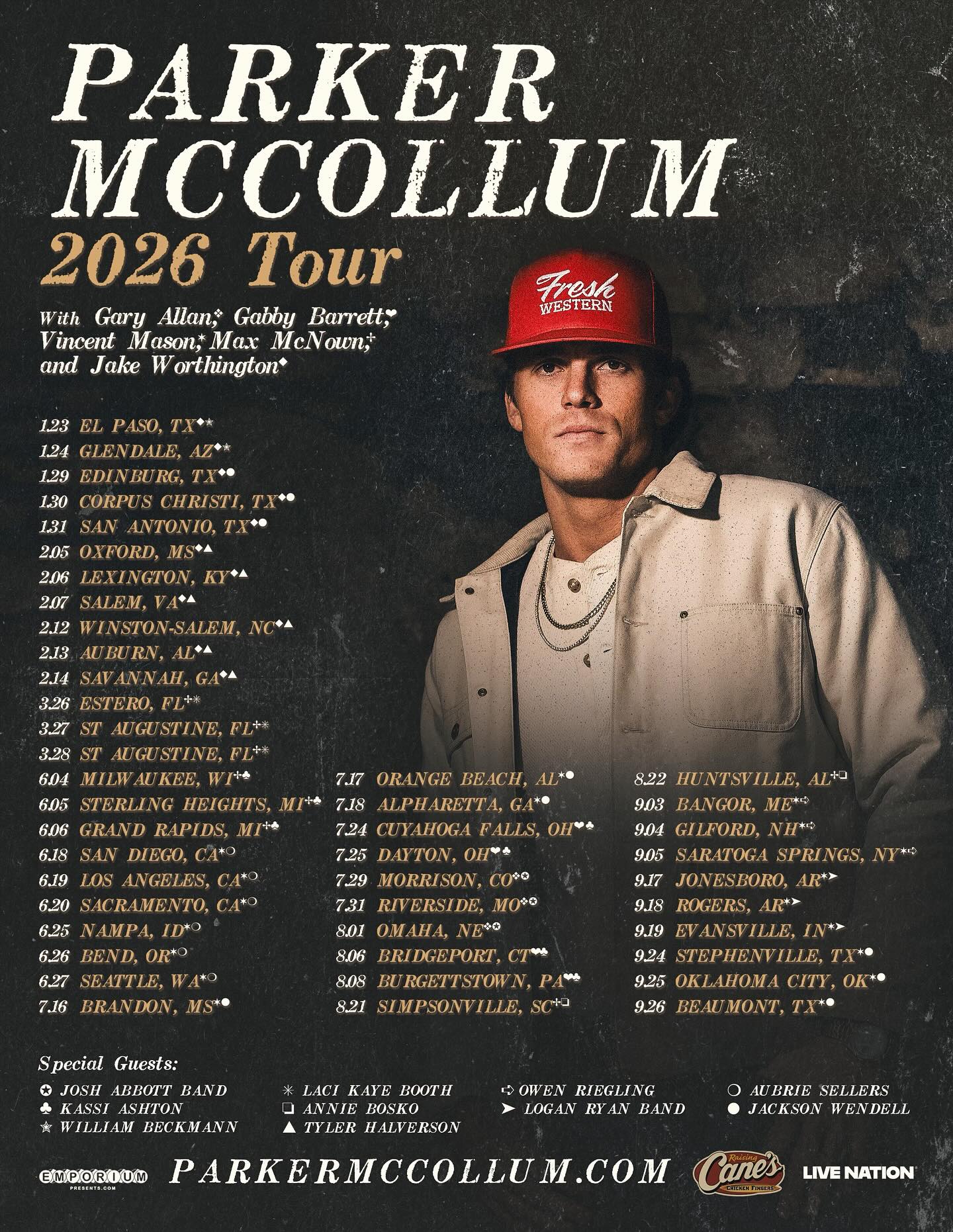 Gary Allan Tour Poster 2026